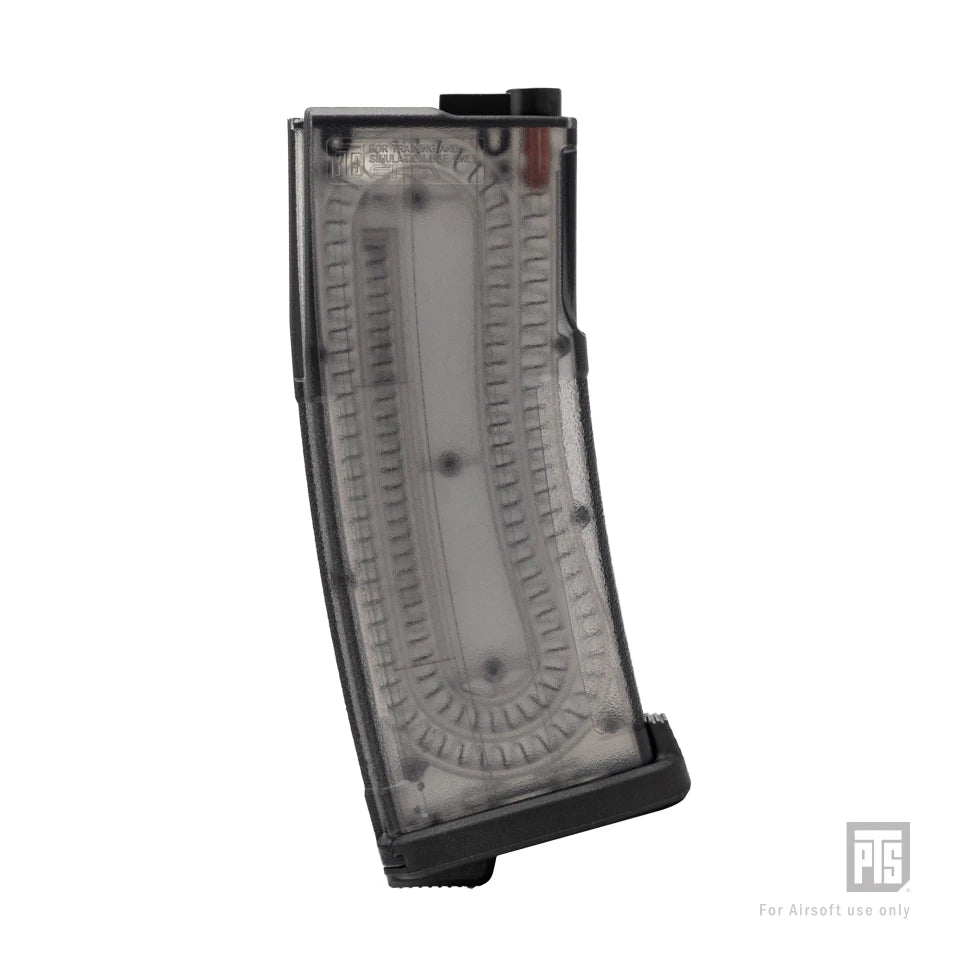 PTS TPM-AR 150rd Mid-Cap AEG Magazine – Translucent Black
