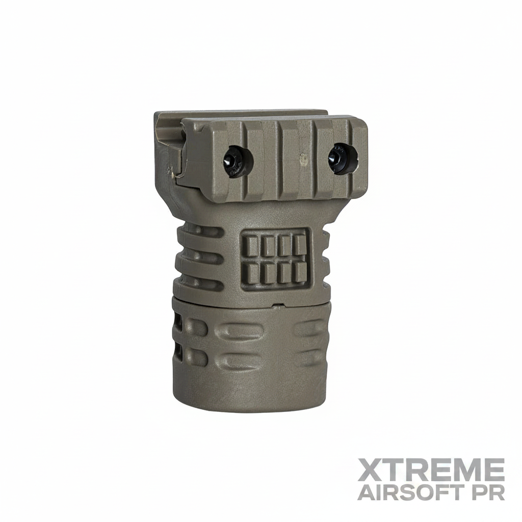 NcStar VG11 Short Vertical Foregrip FDE – Picatinny Rail Mount - Xtreme Airsoft PR