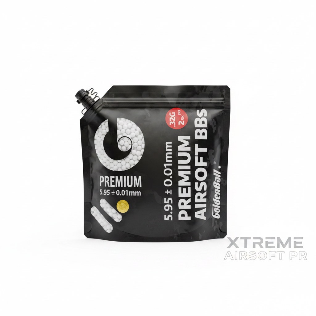 GoldenBall Premium Airsoft BBs 0.32g - Xtreme Airsoft PR