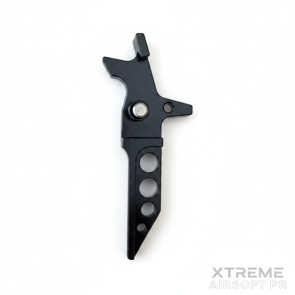 Castellan CNC Aluminum Trigger V2 Gearbox Black - Xtreme Airsoft PR